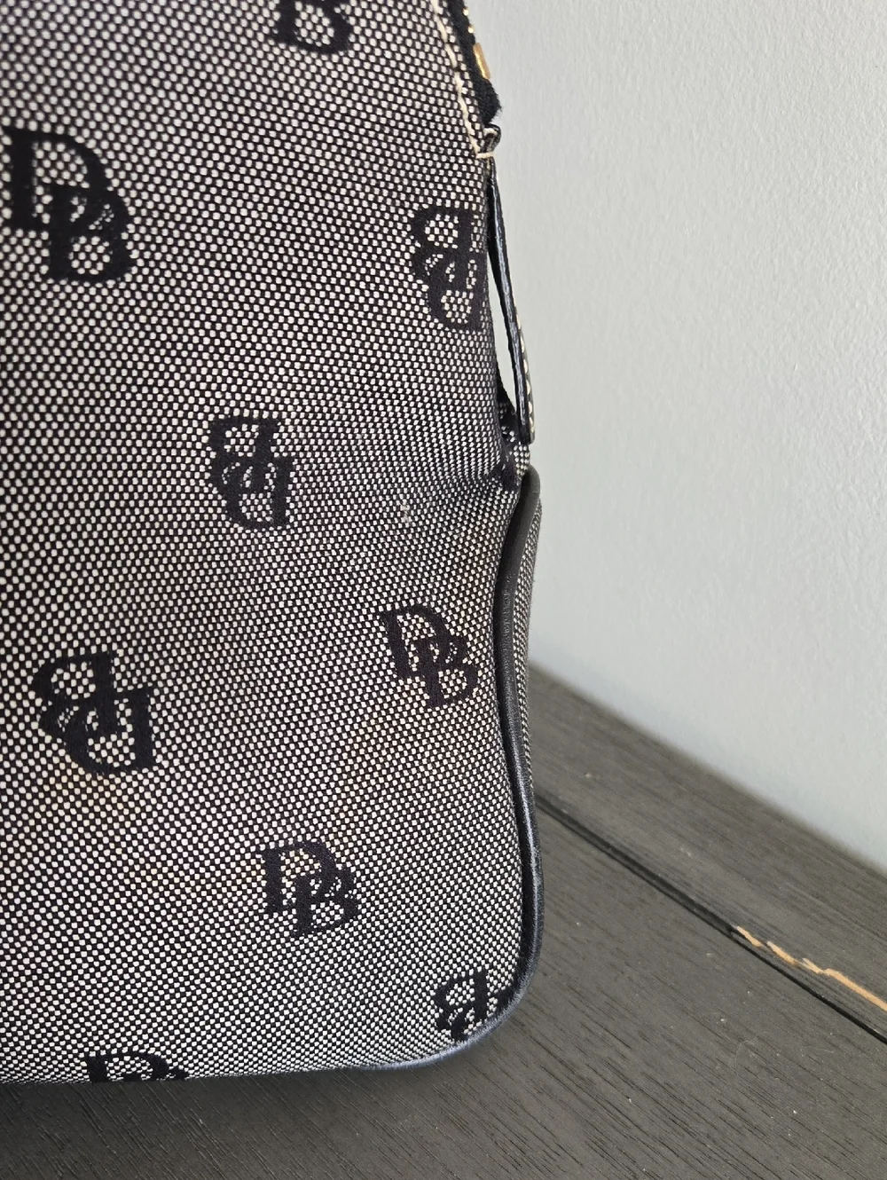 Dooney & Bourke Monogram Dome Satchel Black